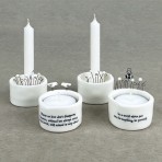 Candle + Tea Light Holder | Those we love don’t disappear
